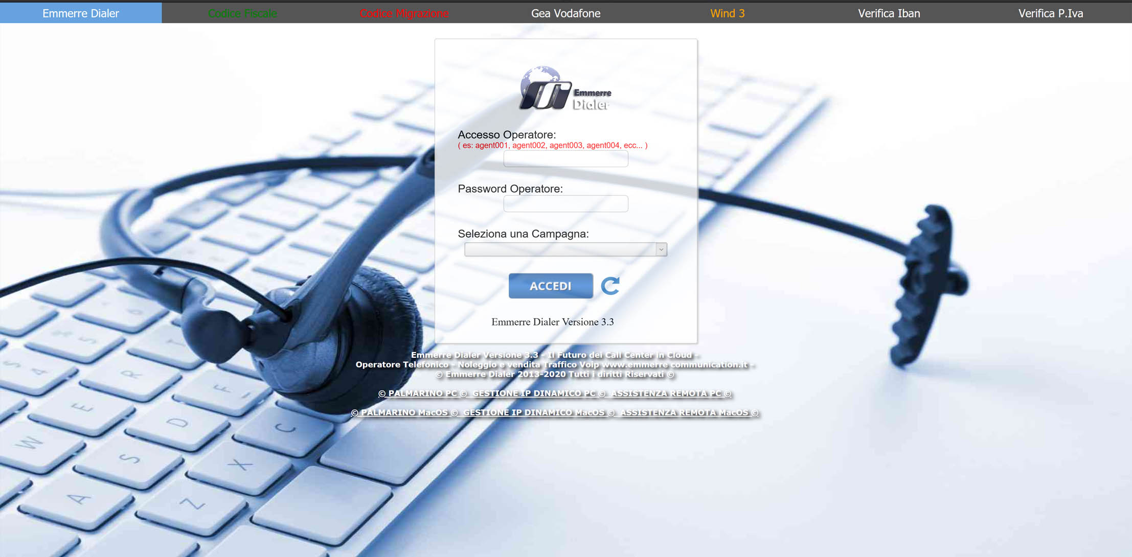 screenshot of Emmerre Dialer